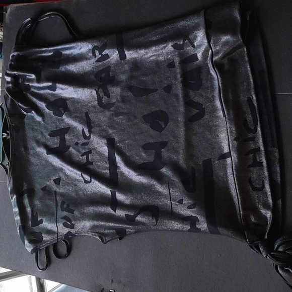 Versace Jeans Couture black metallic top fits like a medium - Picture 2 of 3